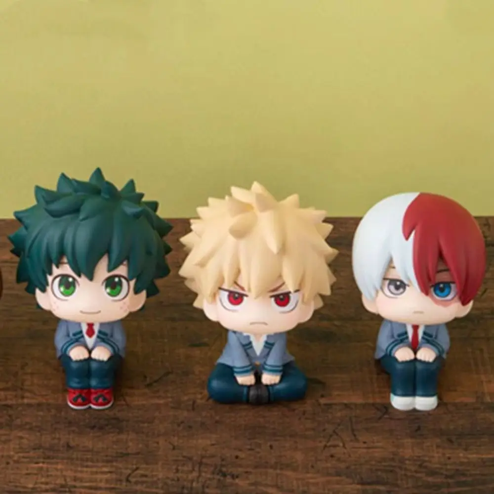 

My Hero Academia Anime Figure Todoroki Shoto Model Doll Midoriya Izuku Figurine Anime Peripheral Q Version Collection Toys Gifts