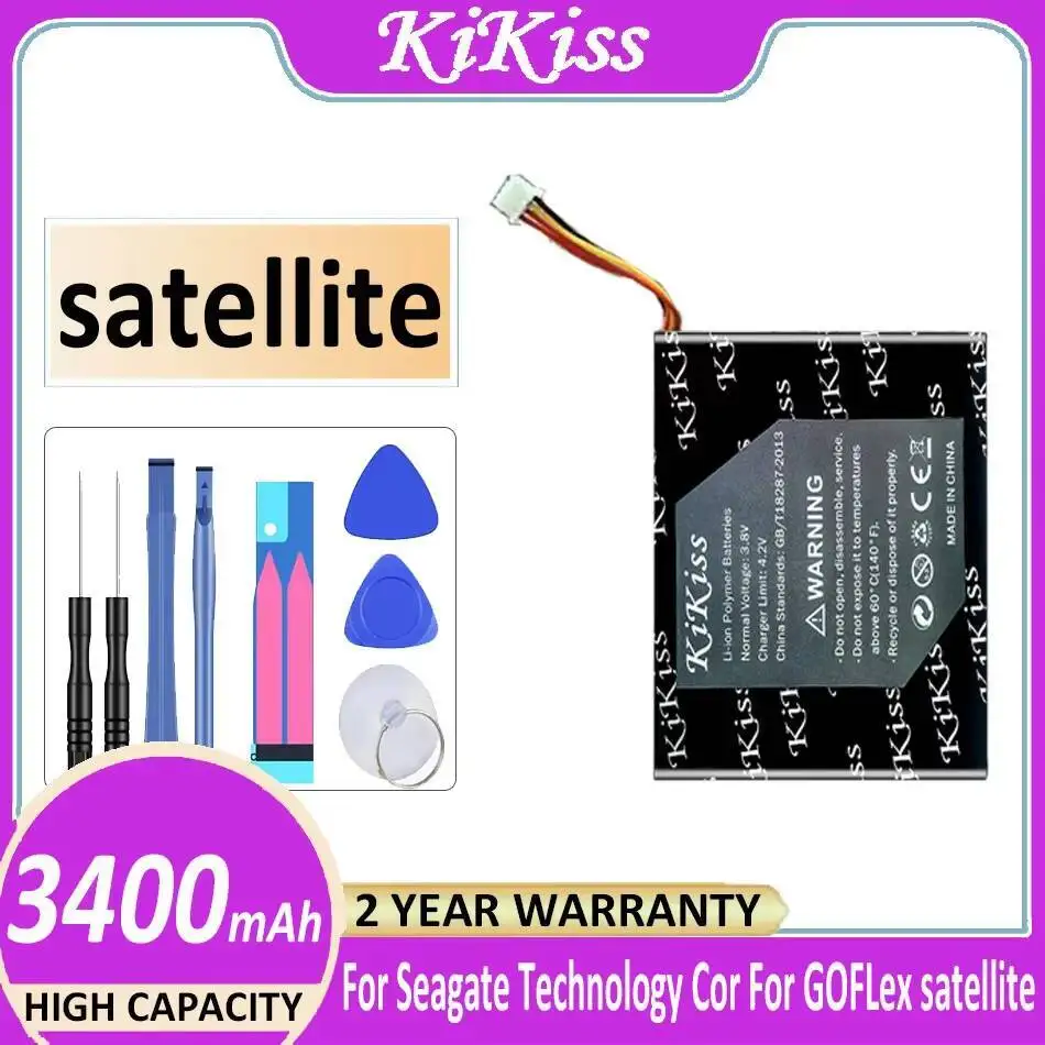 

Wireless Portable Hard Drive Battery Satellite 3400mAh For Seagate Technology Wireless Mobile Hard Drive