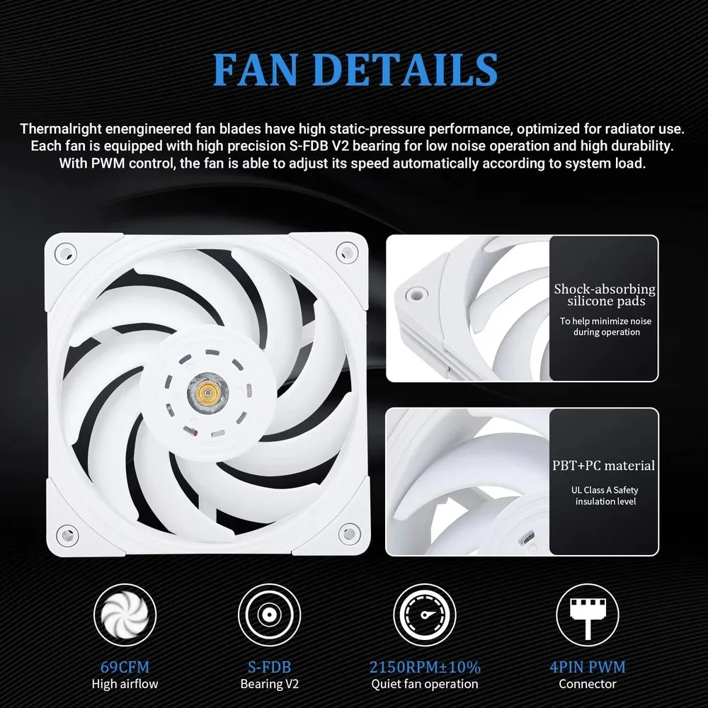 Frozen Magic 360 Scenic V2 CPU Liquid Cooler, 3X120mm PWM Fans, Copper Aluminum Radiator, 28.1dBA Quiet PC Water