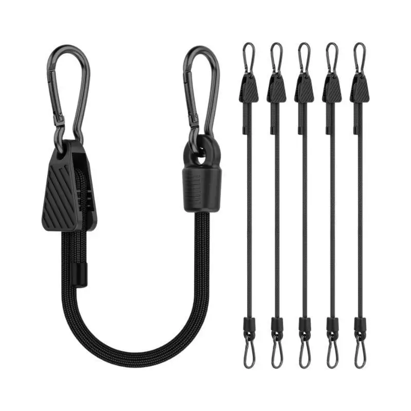 Gepäck-Elastikband Rutschfestes Packseil Bungee-Seil mit Karabinerhaken für Camping, Reisen, Outdoor – Detail 2