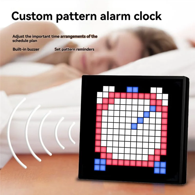 

ABJO-LED Nightlight With Programmable 32X32 Pixel Display And Smart APP For Creating DIY Text And Animations