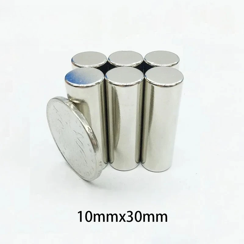10x30mm Round Strong Magnet, Powerful Neodymium Magnet for Fridge, DIY, Scientific  ,Education10*30