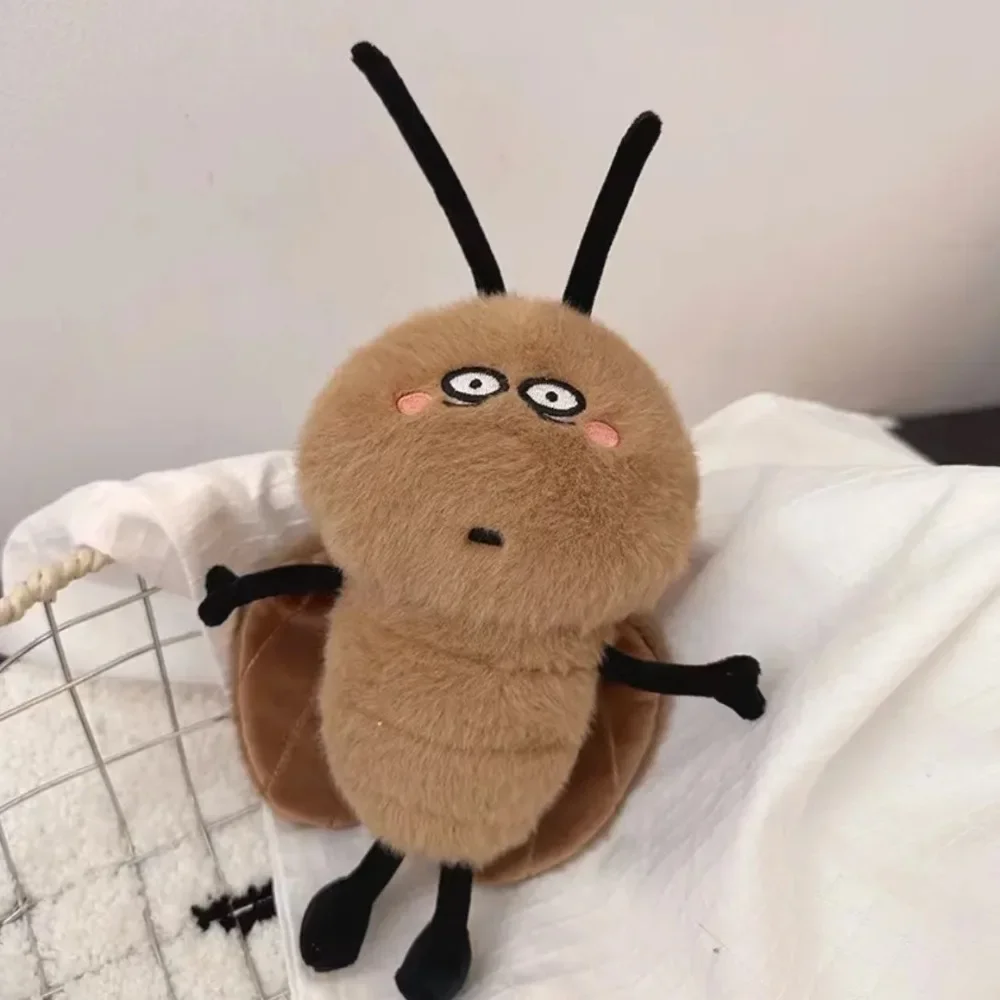 Muñeco de cucaracha creativo, juguete de peluche divertido y bonito para recuerdos de bebé, colgante de regalo de cumpleaños, decoración del hogar, accesorios de fotografía
