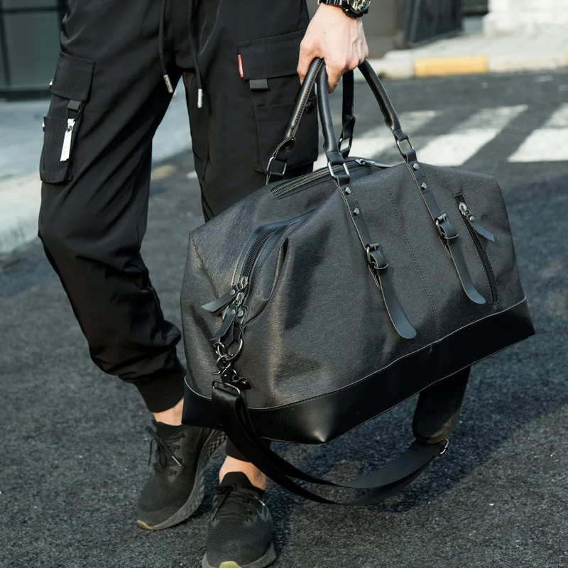Handbag Travel Bag Men's Fashion Trend Large Capacity Short Distance Travel Luggage Bag Shoulder Backpack Men