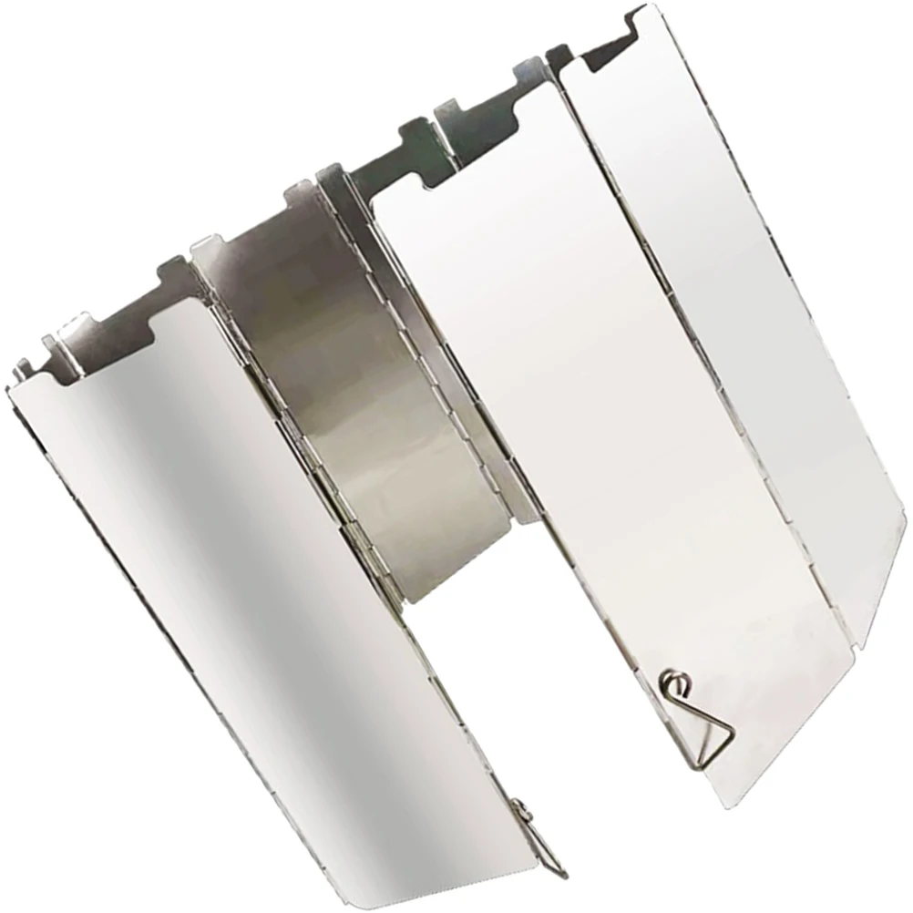 

Foldable Windscreen Burner Anti-Wind Tool For Stove Portable Camping Anti-Wind Tool Outdoor Cooking Burner Use