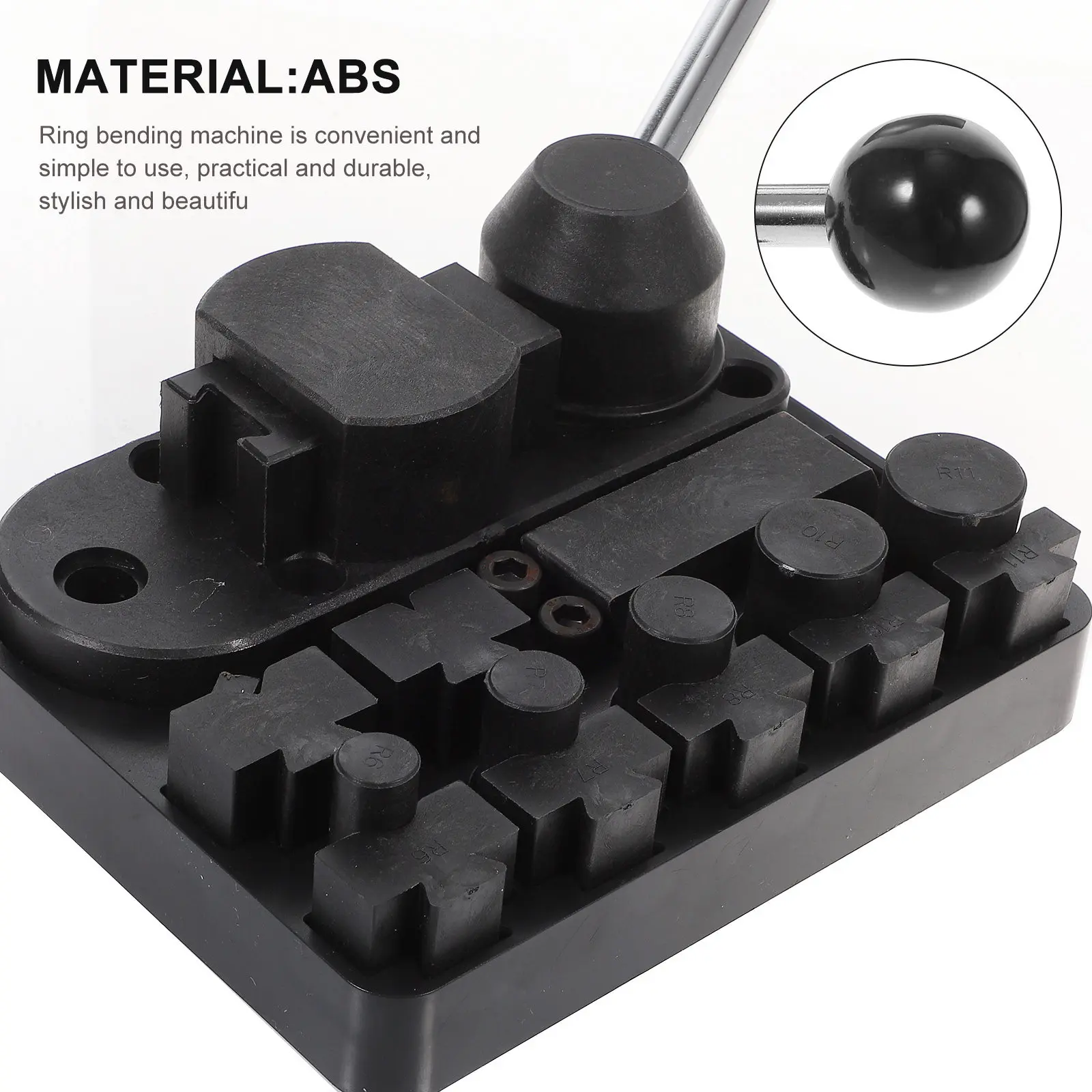 

Набор для изготовления колец из АБС-пластика: инструменты для гибки колец, комплект для создания ложек, черный, для взрослых, простой в использовании, практичный, долговечный, для гибки ювелирных изделий