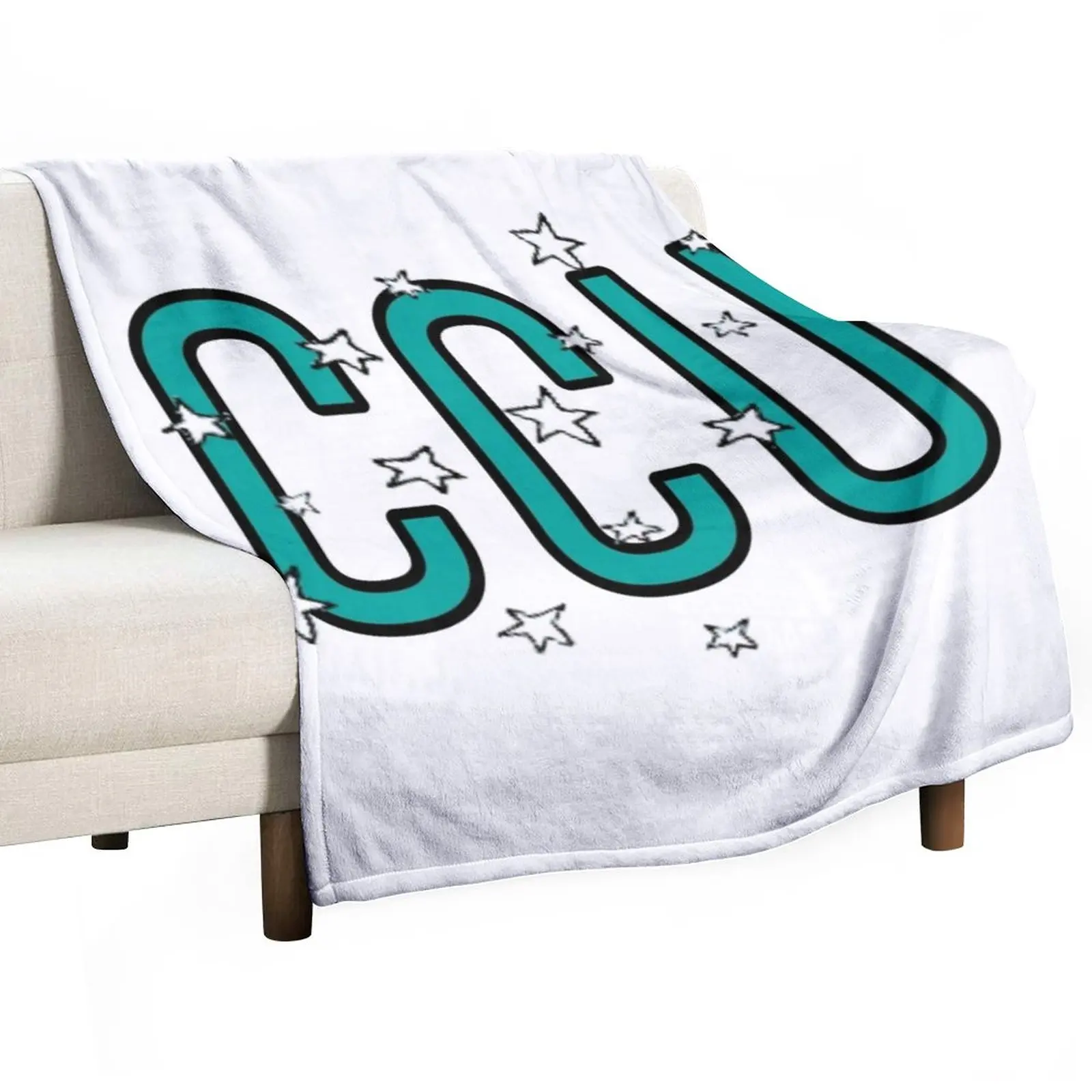 

CCU coastal carolina with stars Throw Blanket Softest Blanket Soft Bed Blankets Plaid Blankets For Baby