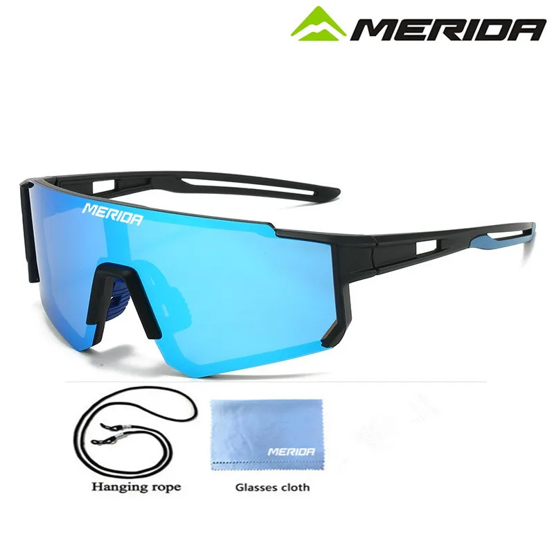 

MERIDA.New Outdoor Cycling Women's Sunglasses Polarized Integrated Windshield, European and American Men's Sports Sunglasses