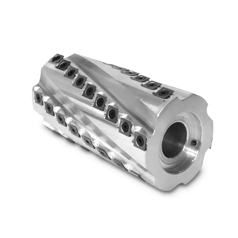 120mm 125mm Spiral Cutter Head for Wood Four Side Moulder Carbide Inserts Helical Cutter