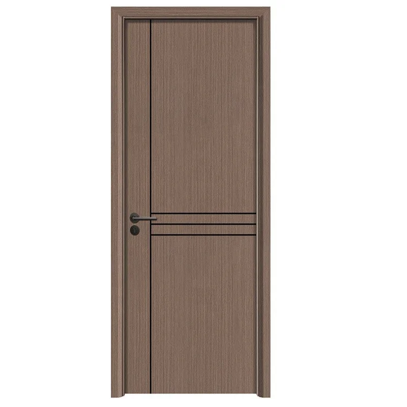 Puertas interiores de madera maciza, puertas Wpc impermeables de Pvc, gran oferta