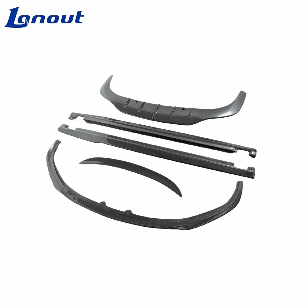 Suitable for Bentley Continental GT 15-17 Upgraded W12 Carbon Fiber Body Kit Front Lip Rear Diffuser Spoiler Side Skirts