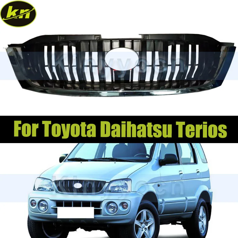 

Передний бампер автомобиля, решетка радиатора, маска для Toyota Daihatsu Terios, сетчатая решетка переднего бампера автомобиля