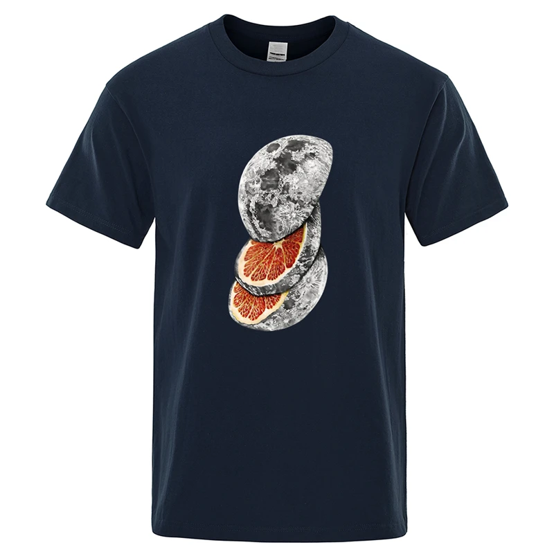 Funny Slice The Planet Graphic T Shirts For Men Summer Fashion Crew Neck 3D Printed Short Sleeve T-shirts Casual Oversized Tees