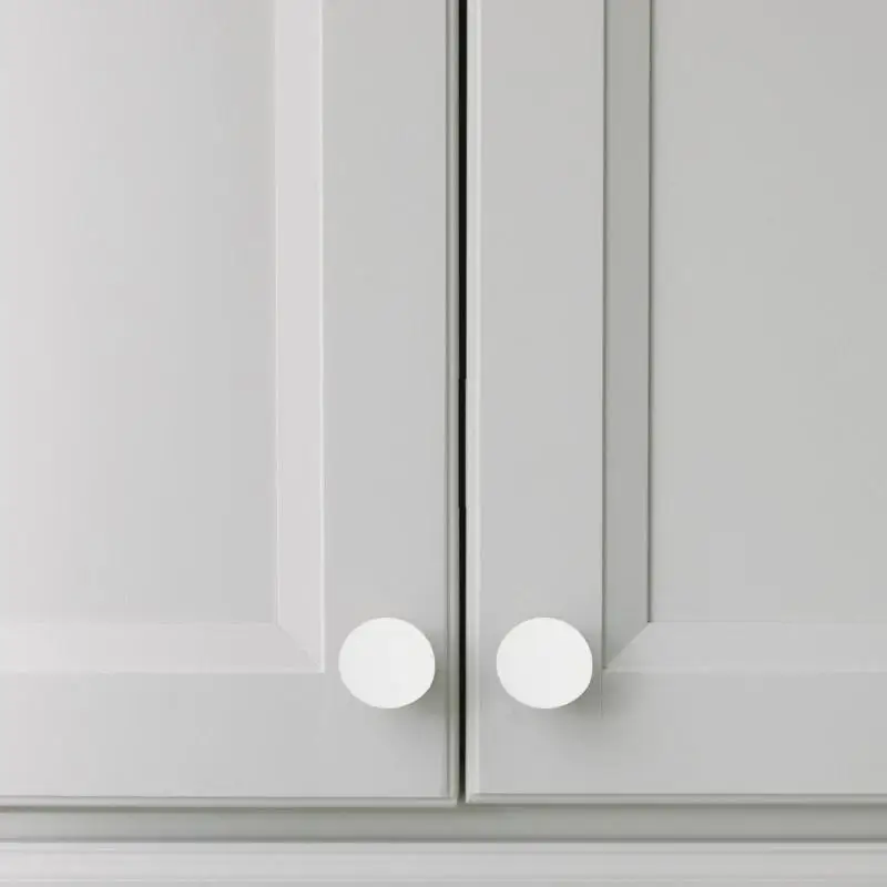 LX0C 30pcs Pannello plastica bianco tappi per fori per trapano rotondi Capillini per coprire fori in mobili da cucina e
