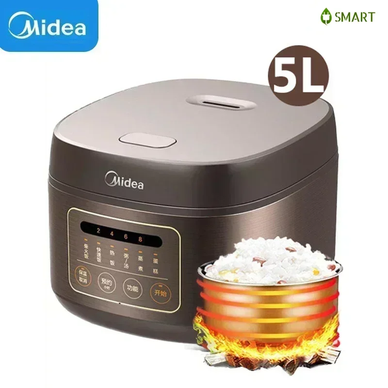 New 5L large - capacity electric rice cooker, suitable for 2 10 people. It is a multifunctional home kitchen appliance.