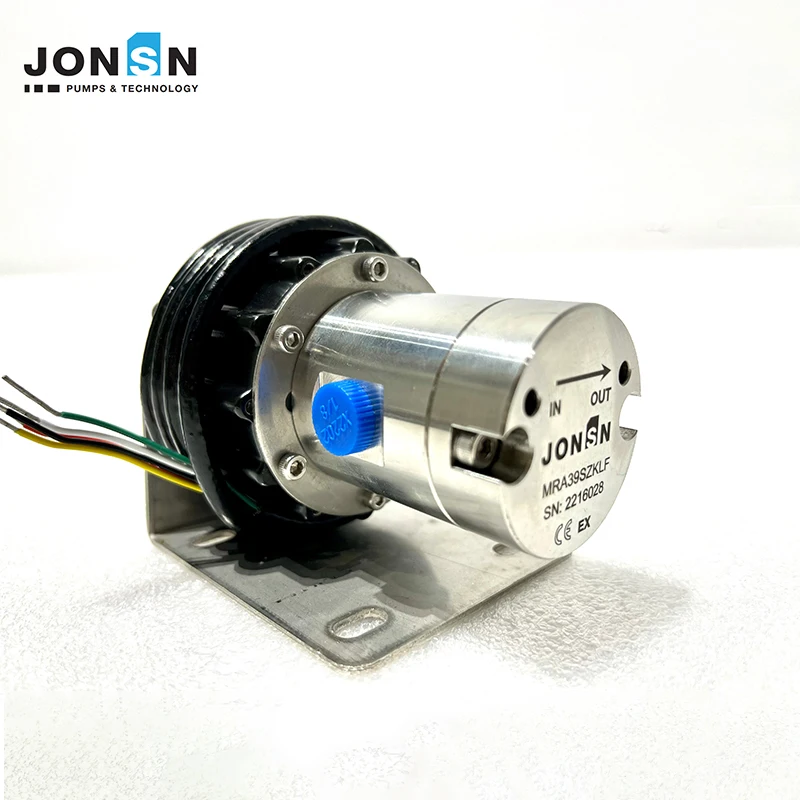 Customizable with DC 24V Brushless Motor Electric Magnet Drive Micro Gear Pump with PEEK Gear Jonsn Micropump