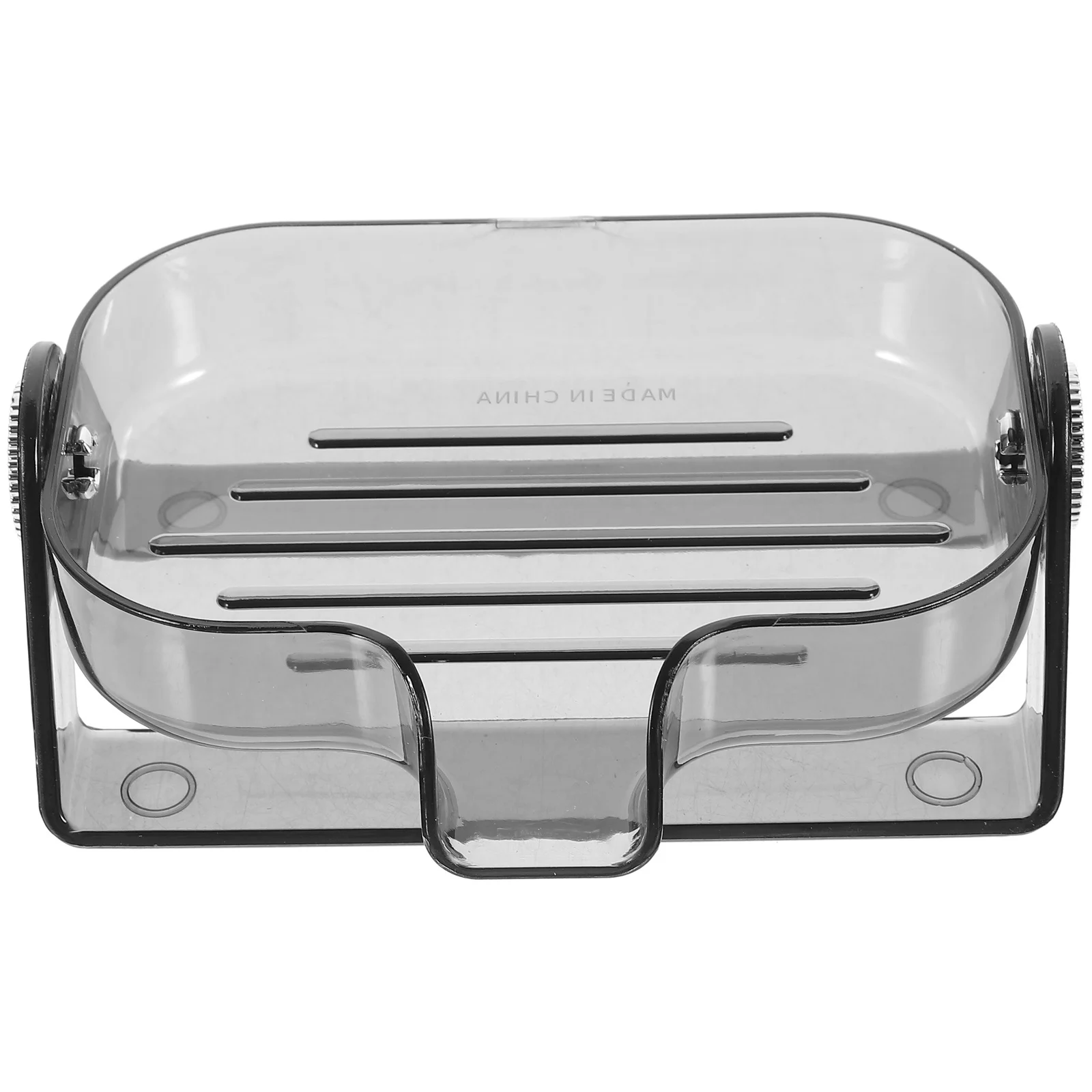 

Bathroom Soap Dish Self Draining Plastic Holder for Bar Soap Countertop Organizer Drain Tray Kitchen Sponge Storage Stand