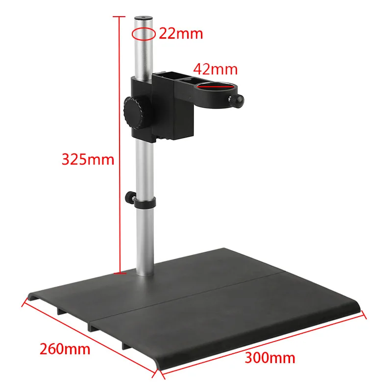 調整可能な 32 LED リングライト Vidoe 顕微鏡カメラ照明ランプ補助光単眼 130x C マウントレンズ + 顕微鏡スタンド
