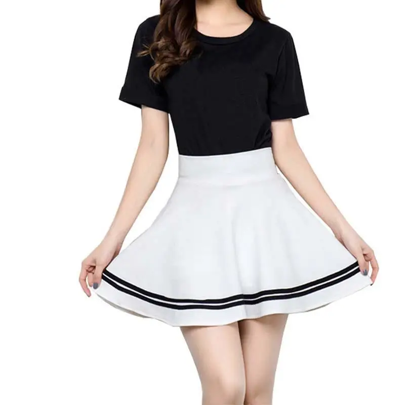 High Waist A-Line Pleated Short Skirt Women's Fashion Spring Summer Autumn Winter Citywalk Batwing Shape Other Material
