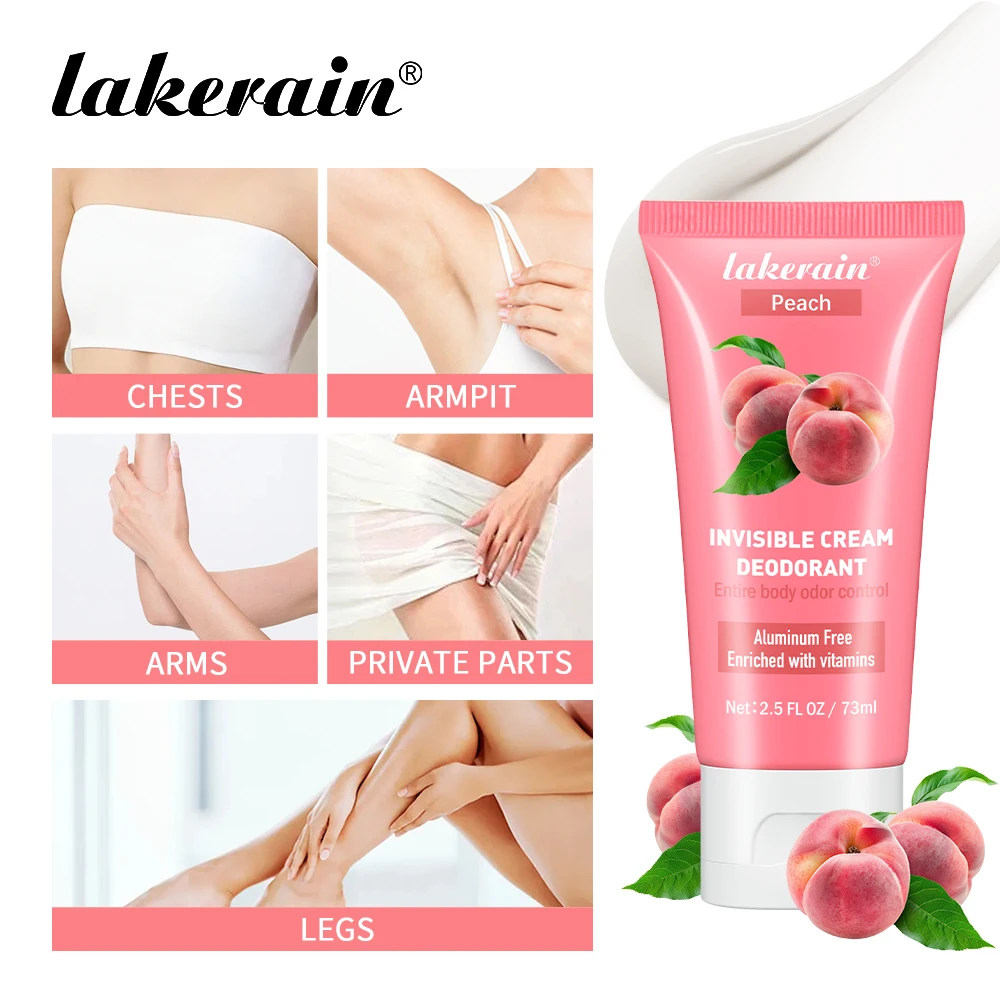 NEW Fruit Invisible Cream deodorante Tube controllo degli odori alluminio Free Baking Soda Free Skin Safe Underarm Fruit deodorante profumato