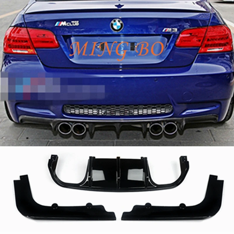 

FOR BMW 3 Series M3 E92 Coupe E93 Convertible Rear Diffuser 2008 - 2013 glossly black Rear Bumper Lip Magickit