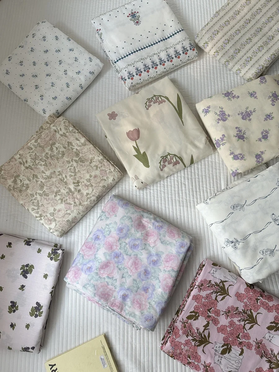 

Pure Cotton Duvet Cover Single Piece Bedding Set Dormitory Quilt Cover Sheet Pillowcase Country Style Student Dormitory Use