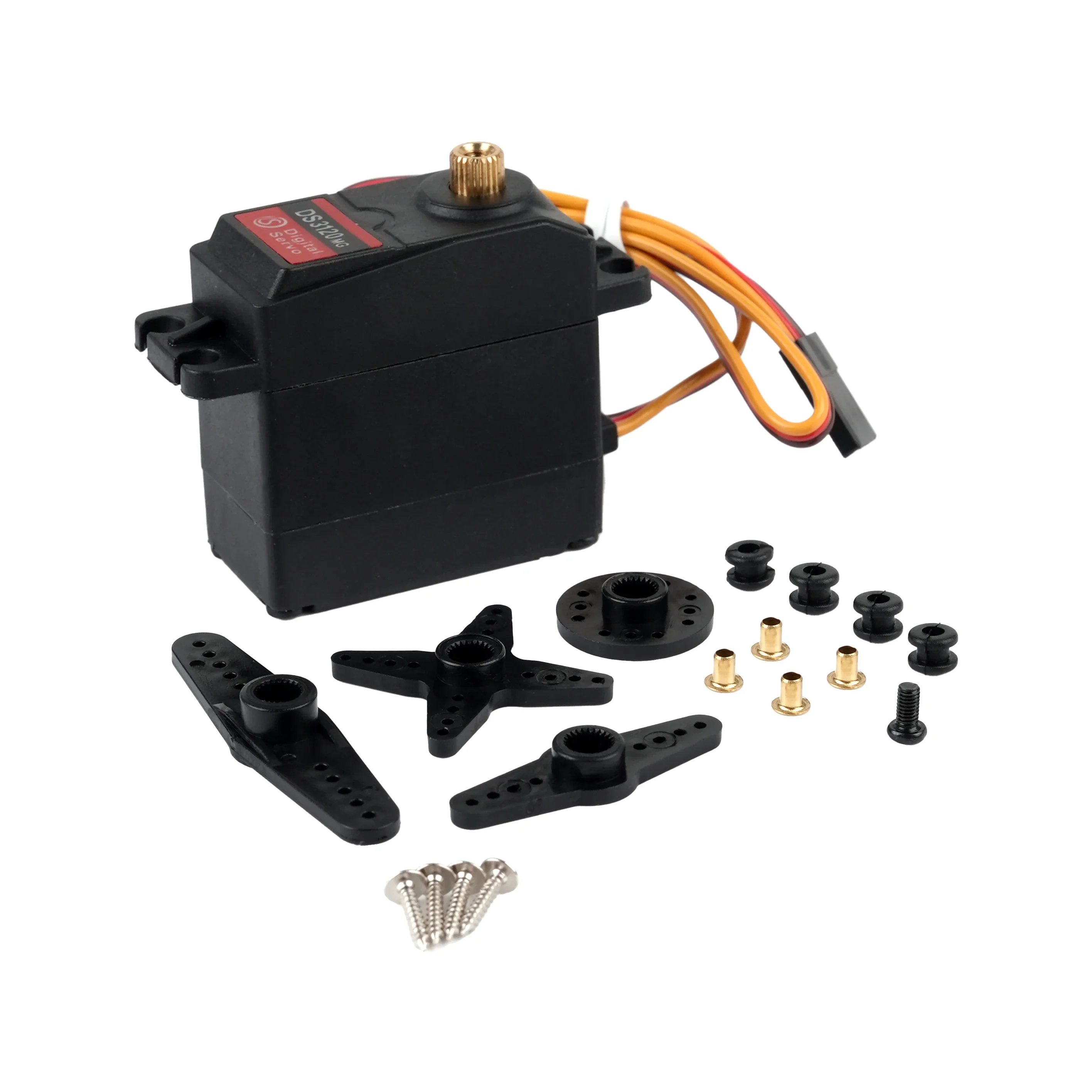 Servo Digital Metálico DS3120MG 20kg 180 ° /270 °   Servos de alto par de 4,8-6,8 v con control de ángulo para Robot de coches RC DIY 1:8/1:10/1:12