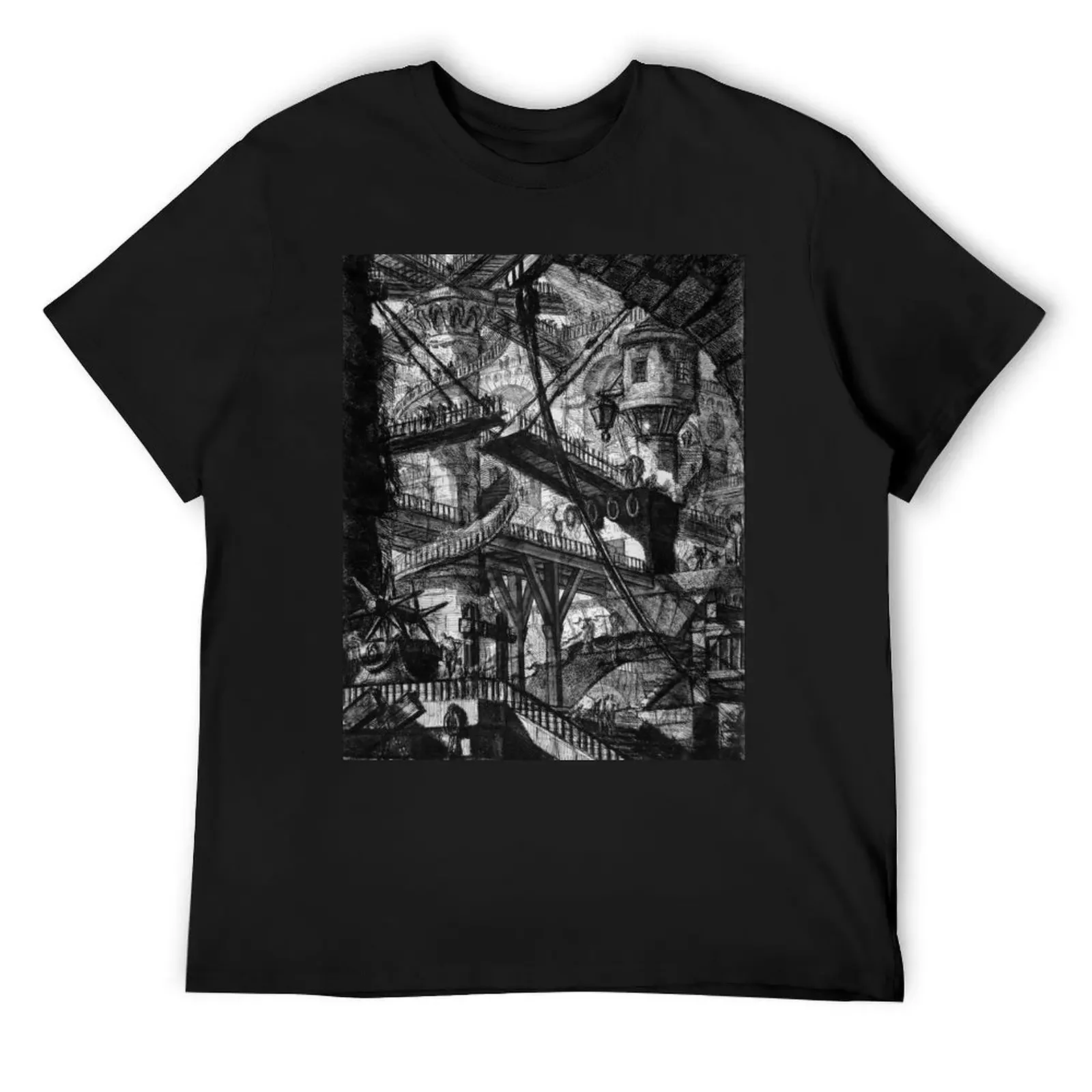 

Le Carceri, Piranesi T-Shirt oversizeds croswit shirt man essential t shirt Short sleeve tee clothing for men
