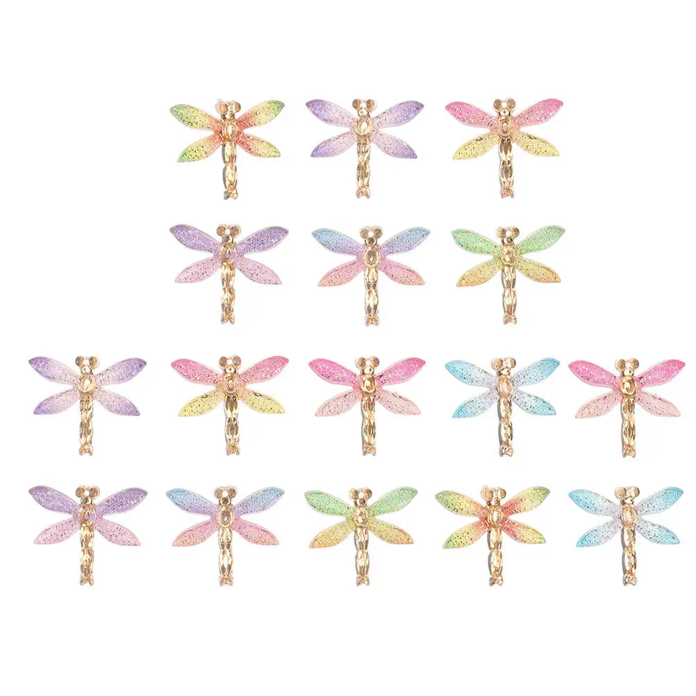 24Pcs Realistic Dragonfly Pendants Jewelry Making Supplies Smooth Texture Fade Proof DIY Earring Necklace Bracelet Ornament