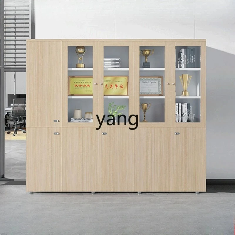 LH ， file cabinet with glass, simple modern with drawers and locks