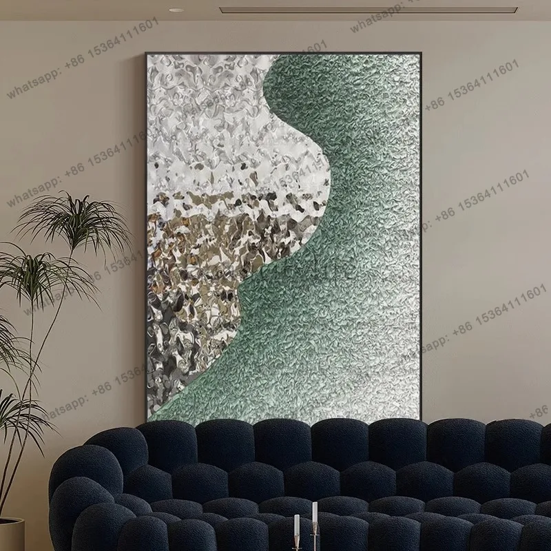 LJY modern minimalist light luxury living room entryway sofa feature wall with a sense of luxury