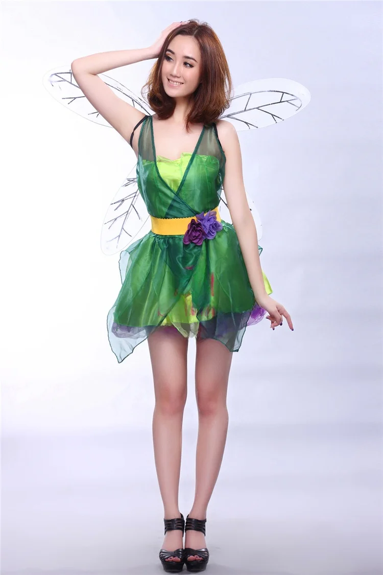 أزياء اين الجنية النسائية الجنية لالوين الاسمية الحيوانية التأثيرية مادة البوليستر 8-25 سنة