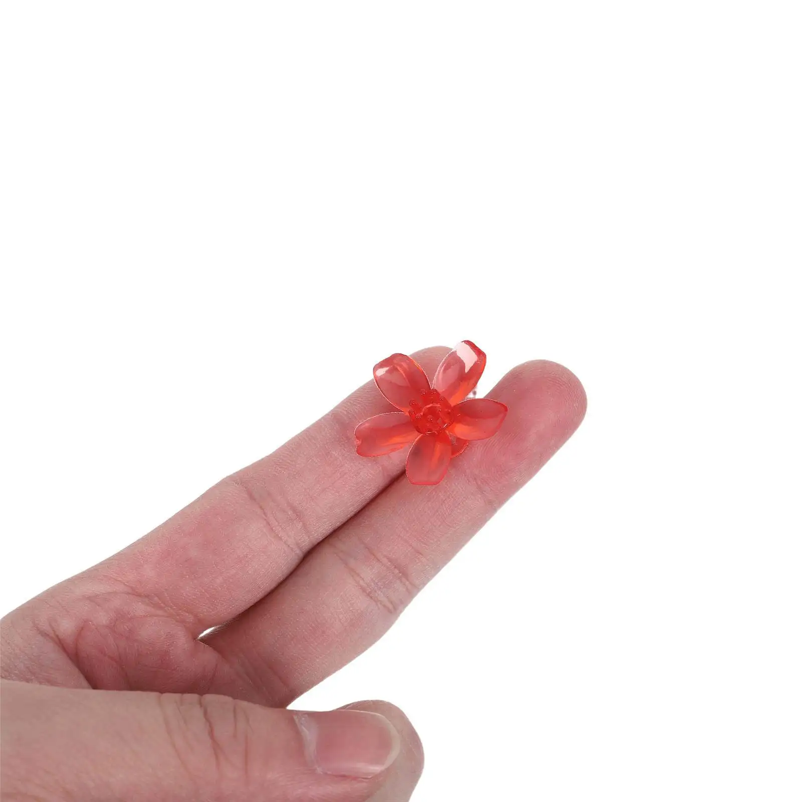 

100 шт. пластиковых колпачков в форме цветков вишни для светодиодных гирлянд 5 мм, для свадеб, вечеринок, Дня святого Валентина