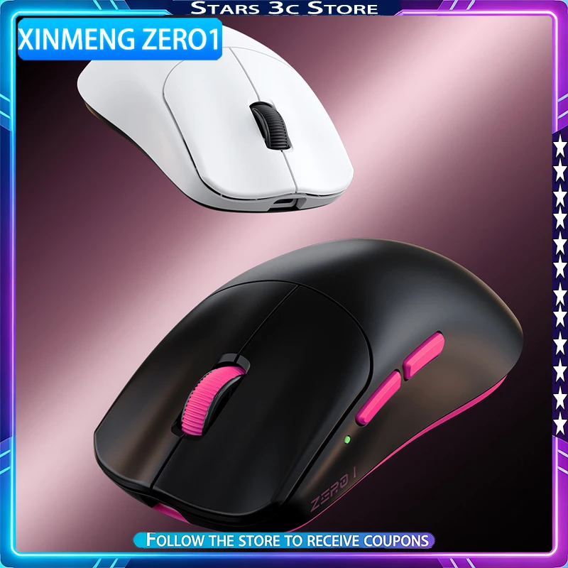 

Беспроводная игровая мышь Xinmeng ZERO1 Series с тремя режимами подключения, легкая, с длительным временем автономной работы, низкой задержкой, для киберспорта, подарок