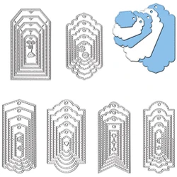 2024 AliliArts Metal Cutting Dies Tags Set diy Scrapbooking Photo Album Decorative Embossing PaperCard Die