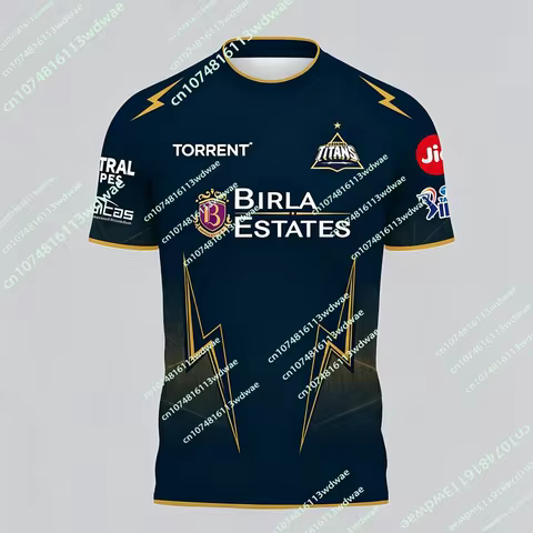 New 2026 IPL Gujarat Titans Cricket Team Jersey Indian Men's Casual Sports 3D Print Adult For F... product image