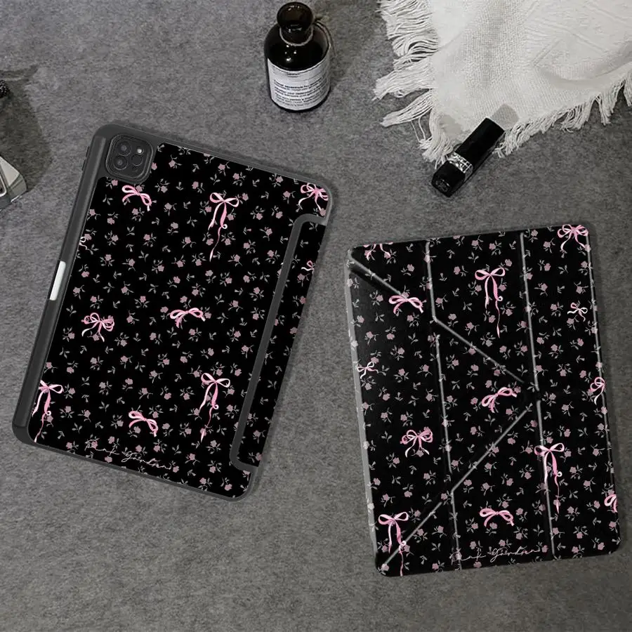 Girly Bow Print Tablet Case For iPad Mini 6 7 Pro 11th 10th 9th 8th 7th 12.9inch Air 4 5 M3 M2 1 2 M4 11inch Pro 2025 Holder
