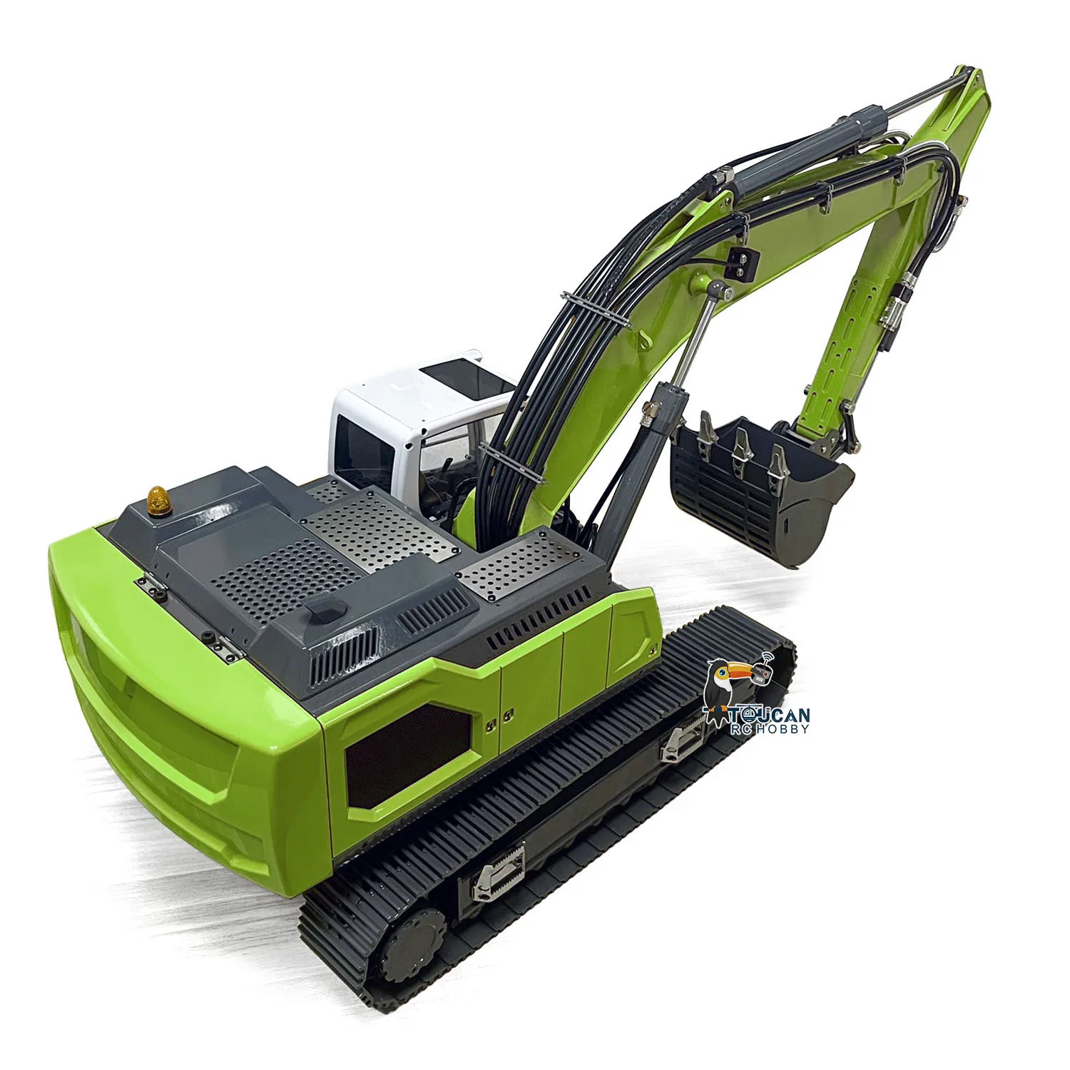 

Toys 1/14 New Hydraulic RC Excavator Remote Control Trucks Painted Assembled Yellow Car For 945 Toucan Earth Digger for Boy Gift