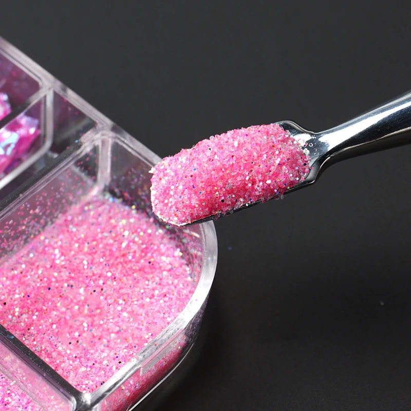 Mini paillettes rondes 3D pour ongles, 6 grilles, Kawaii, points noirs, flocons pour Nail Art, Y2K, doré, argenté, brillant, breloques, accessoires