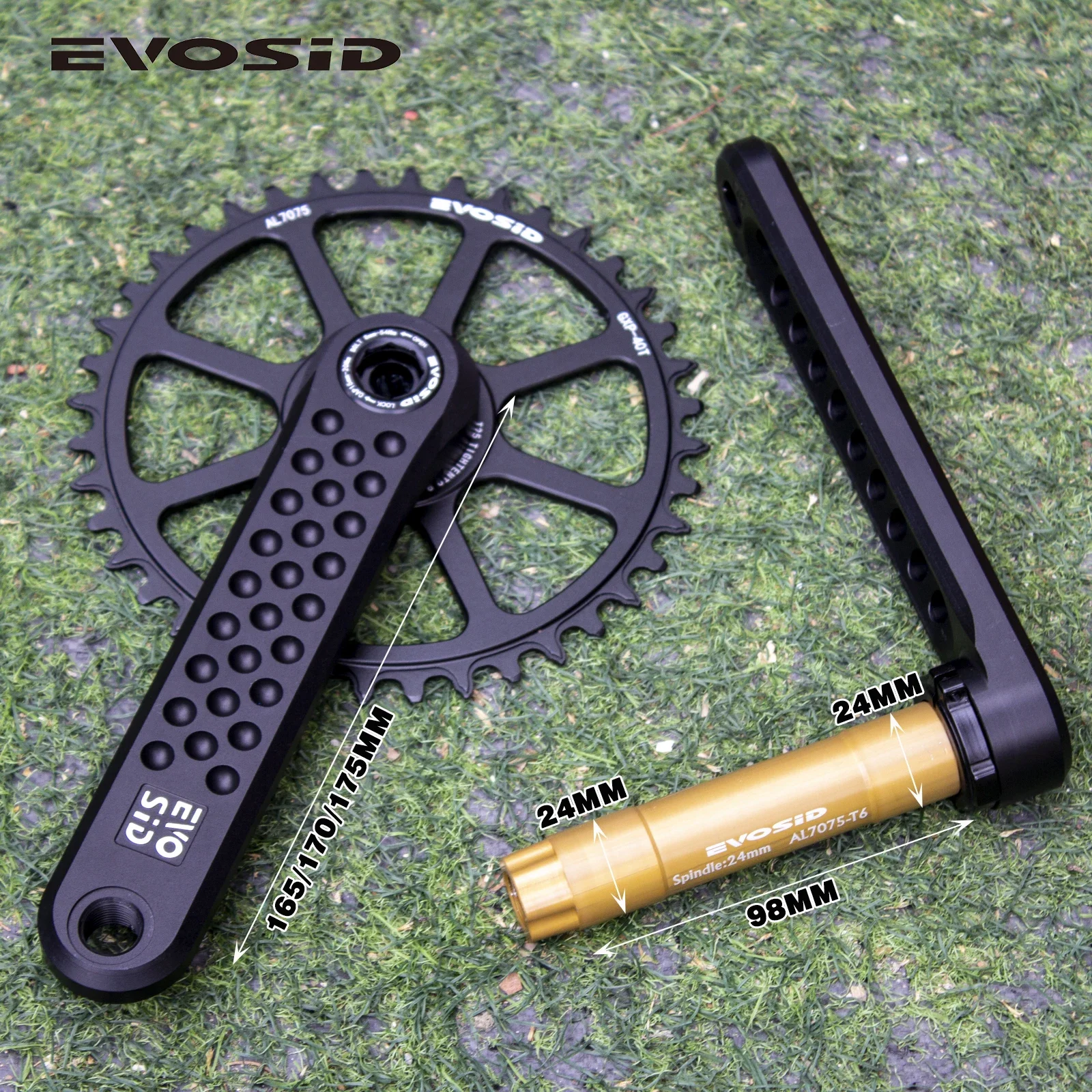

EVOSID Road Bike Crankset Direct Mount Chainring 40T 46T 50T Crankset 12s CNC With Bracket for Folding Bicycle Gravel Bike Crank