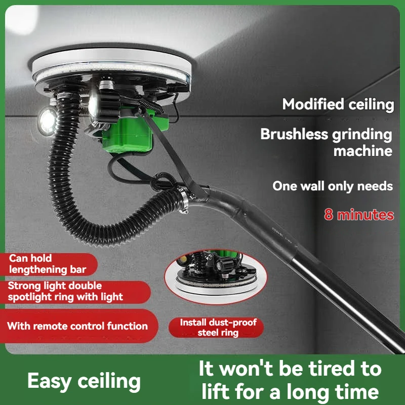 Sanding Dust-Free Sandpaper Putty Powder Wall Polishing Polishing Smoothing With Remote Control Function