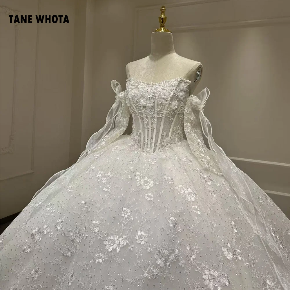 

Vestido De Novia Tallas пышное свадебное платье без бретелек со шнуровкой сзади и вышивкой по индивидуальному заказу для женщин, новинка 2025, свадебные платья невесты