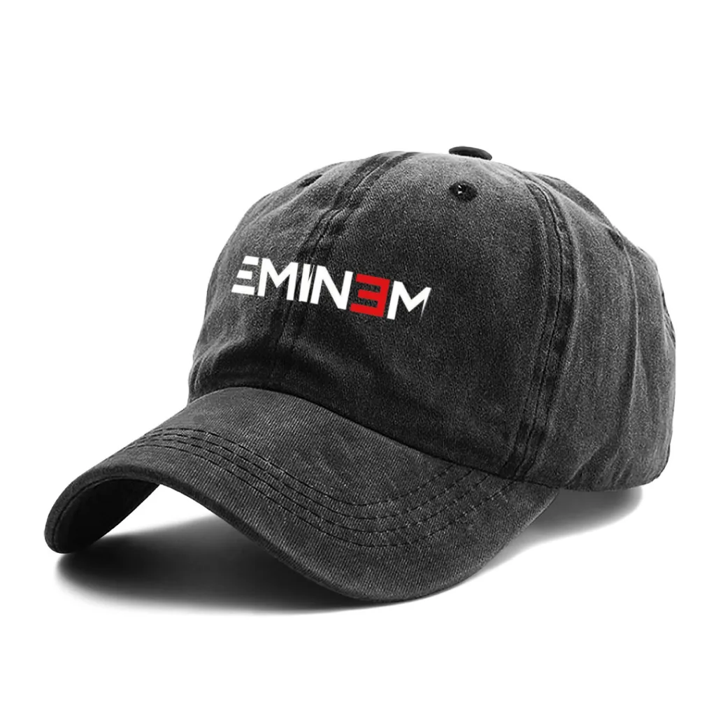 Czapka z daszkiem Eminem unisex, bawełniana, regulowana czapka dla dorosłych dla mężczyzn, kobiet, hip-hopu