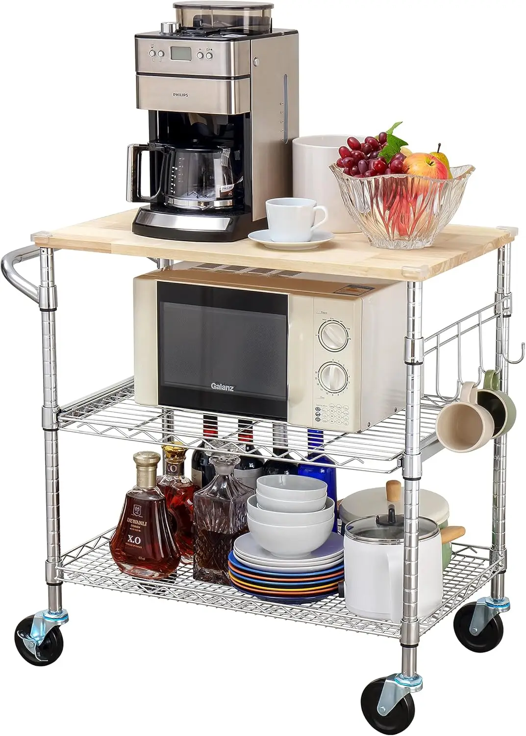 3-Tier Rolling Kitchen Cart: A Stylish & Practical Space-Saver thumbnail
