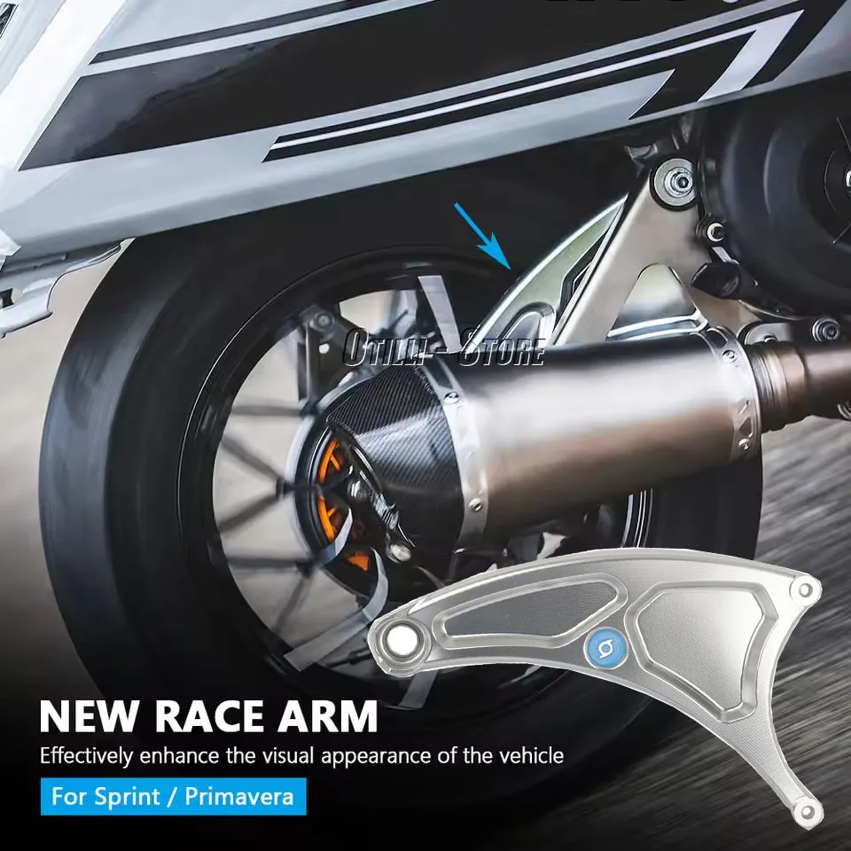 

Motorcycle Rear Right Swing arm CNC Aluminum Black Silver Race Arm Accessories For Vespa Sprint 150 Primavera 150 Sprint150