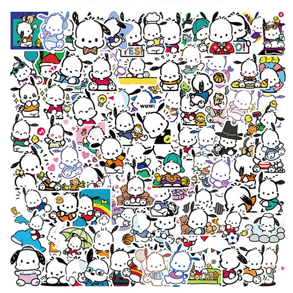 

10/30/50/100pcs Kawaii Pochacco Anime Cartoon Stickers Aesthetic Decals Notebook Laptop Suitcase Cute Kids Classic Toys Sticker