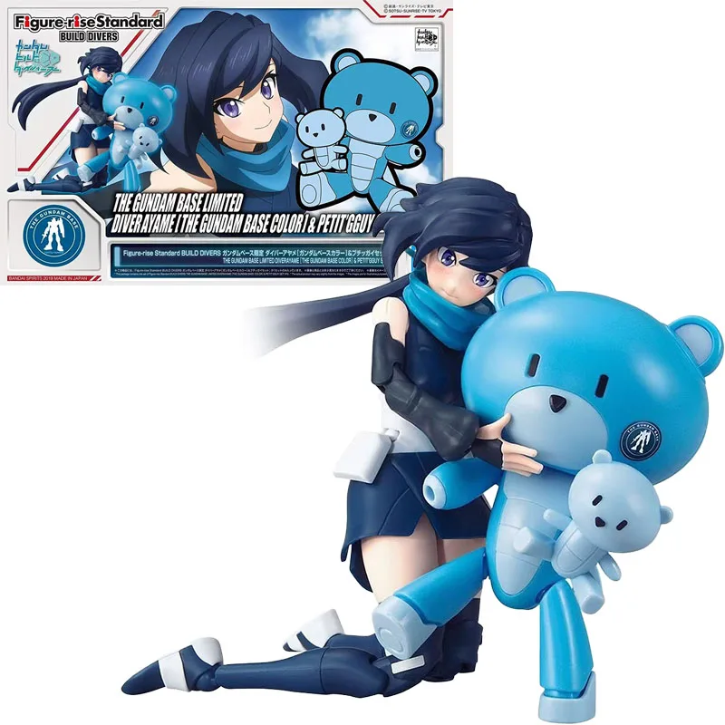 

Genuine Bandai Figure-rise Standard DIVER AYAME & BEARGGUY Anime Action Figure Assembly Model Toys Gifts For Children