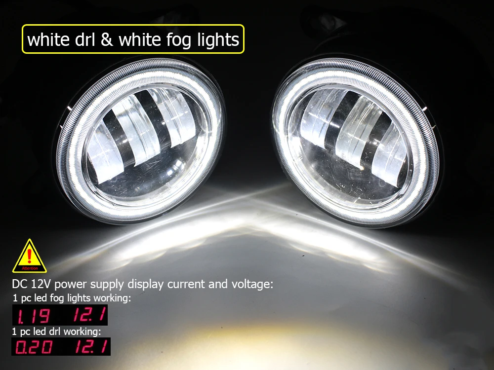 Led Fog Lamp Car Driving Light Angel Eye Aperture DRL PTF 15Wx2 12V for Lexus IS XE30 Is250 Is300h Is350 Is200t 2014 2015 2016 detail image 10