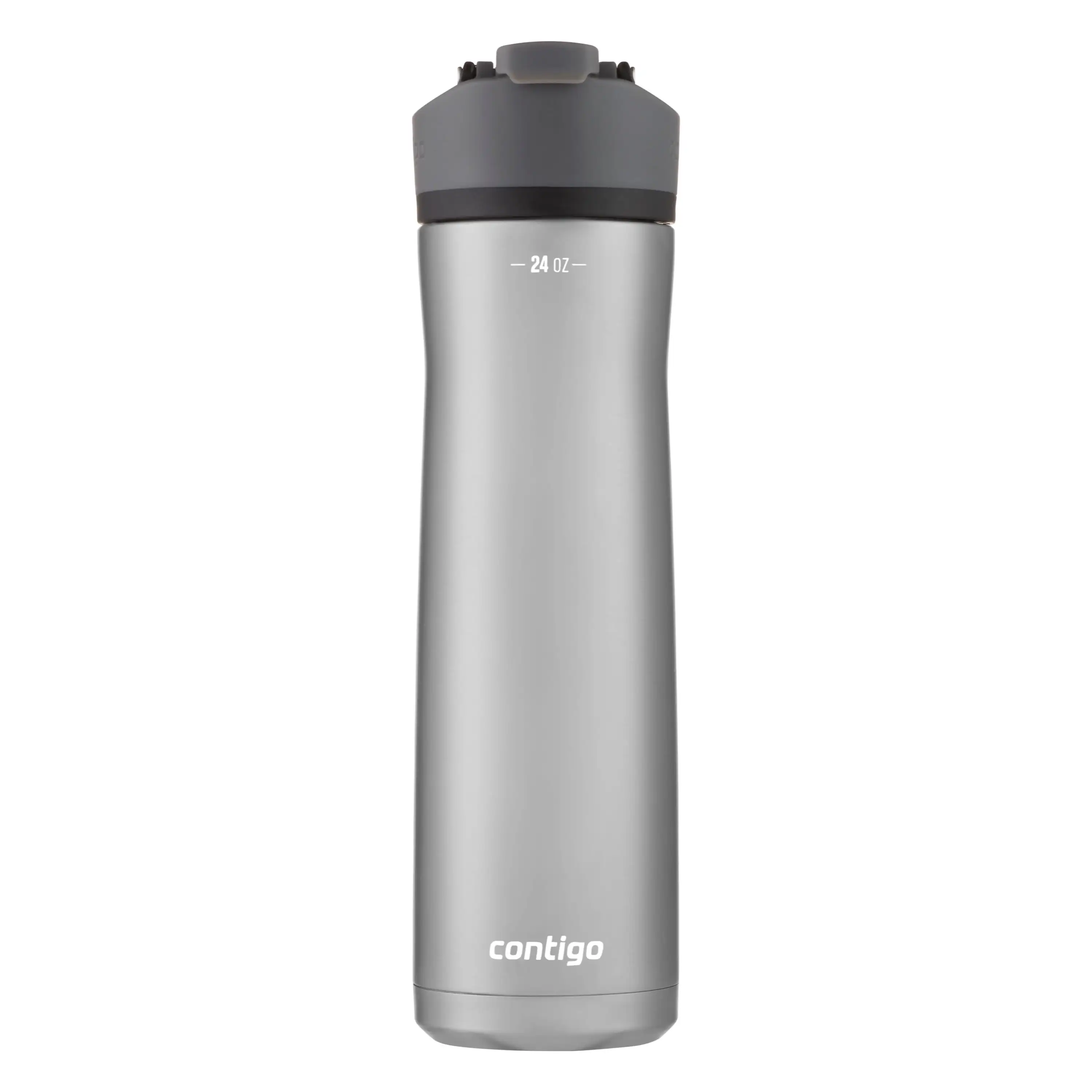 

Cortland Chill 2.0 24 oz Silver, Gray and Licorice Solid Print Double Wall Vacuum Insulated Stainless Steel Water Bottle with