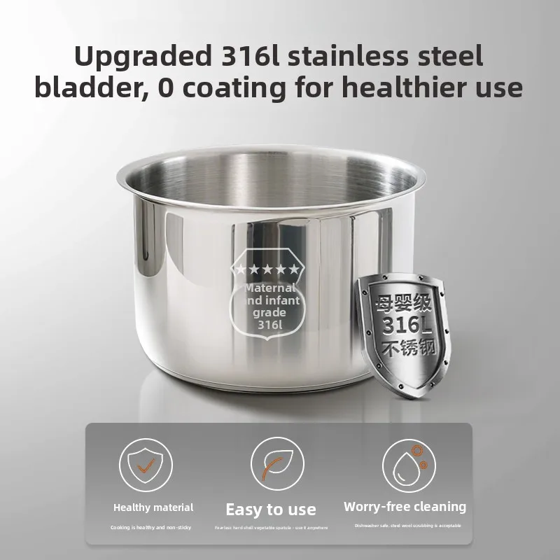 Electric pressure cooker 1.8L small household smart mini 1-2-4 people 3L stainless steel high pressure rice cooker